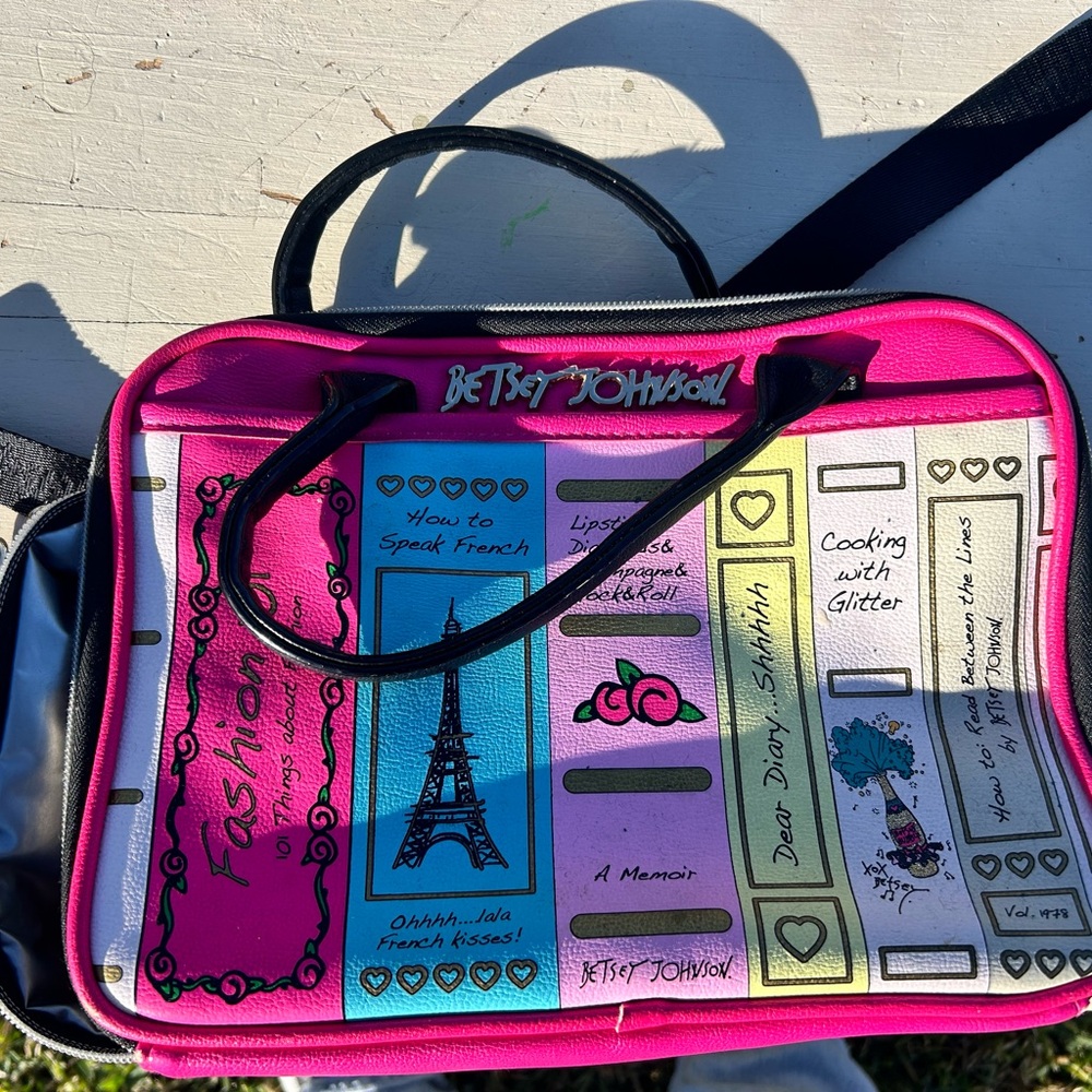 Betsey Johnson Pink and Black lunchkit